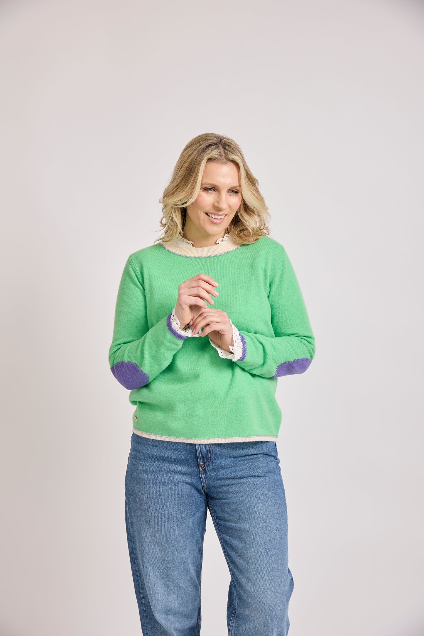 Rosie tipped boxy jumper