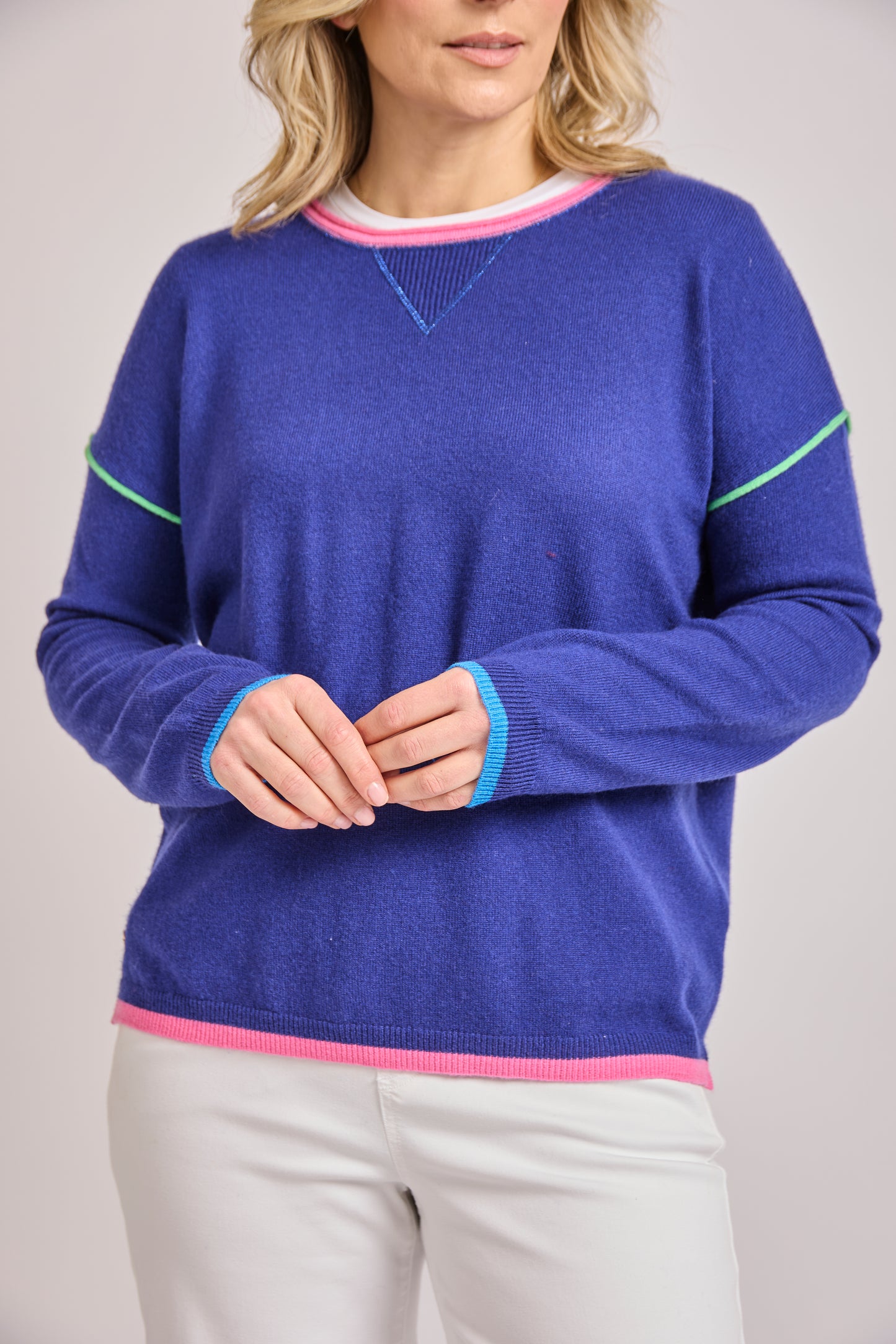 Izzy sweatshirt with coloured tipping